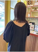 〈浅草 半個室〉切りっぱなしロブ/ラベンダーグレージュ