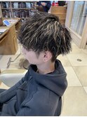 ハイライト、ツイストパーマ