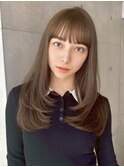 クラゲヘアー/小顔に見せるヘア/ココアベージュ/銀座
