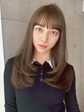 スクリーンギンザメゾン 銀座(SCREEN GINZA MAISON.) クラゲヘアー/小顔に見せるヘア/ココアベージュ/銀座