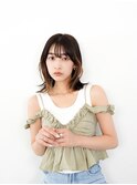 【loe】ふんわりミディアム×インナーカラー