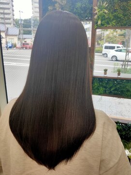 ヘアーサロンウル(hair salon ulu) (五十嵐)縮毛矯正×グレージュカラー