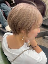 ハーシーバイアポロ 相模大野(HERSHE by apollo)&nbsp;xカット//ホワイトグレージュ/レイヤーカット/チェリーブラウン