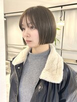 ヴィア 京都烏丸(Via)&nbsp;オリーブベージュ/オリーブブラウン/透明感カラー/ボブカット