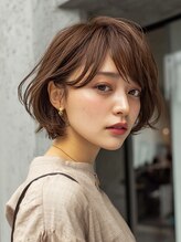 ブレイブ 我孫子(BRAVE abiko)&nbsp;【小顔ひし形シルエット】大人可愛いふんわりショートボブ