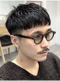調布アクティブショートルーズショートフェザーショート短髪前髪