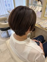 アッシュ 仙川店(Ash)&nbsp;大人可愛い40代50代60代前下がりショートボブ丸みショート