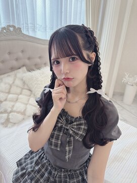 リルミー ミュエナ 大須 矢場町(Lilme myuena) ダークパープル/ナチュラルショート/ミルクブラウン/夏/名古屋