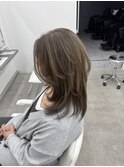 元町ショートカット白髪ぼかし白髪染めハイライト
