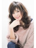 【LaLaTerrace】大人カジュアルほつれウェーブ　LaLaTerrace風
