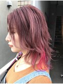 ピンクデザインhair