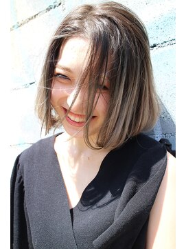 ジャコ ヘアー(jako HAIR) 【jako】グラデーション ハイライト ベージュ ボブ