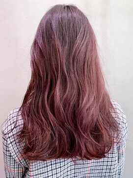 アルバム 銀座(ALBUM GINZA) ラベンダーロング_ローライトスリークボブ厚めバング_ba288123