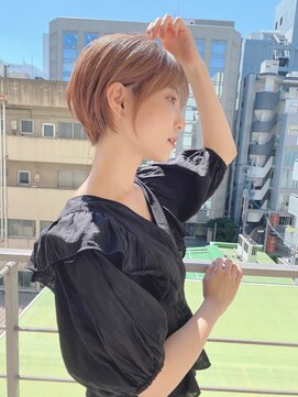 ロンド ストラーダ 心斎橋(Lond strada) ショート×ハイライト白髪ぼかし×マチルダボブ[心斎橋]