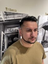 リバレッジ 広尾(Leverage)&nbsp;外国人メンズ七三分けフェードカット【広尾、恵比寿】担当:尾上