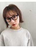 ミニボブそとはねボブ＊ナチュラルボブベージュ20代30代40代塩釜