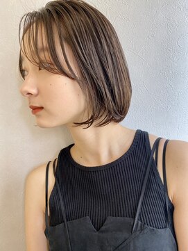 ノラ ギンザ(NORA GINZA) 【NORAGINZA 高橋】20代30代 顔まわりカット ミニボブ 後れ毛