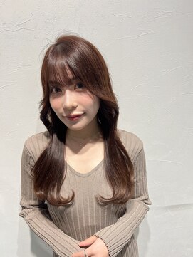 ロンド ストラーダ 心斎橋(Lond strada) 韓国前髪顔周りロング×デザインカラー[心斎橋/髪質改善]