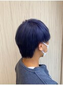 20代30代透明感暗髪アッシュブルーグレージュ