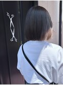 切りっぱなしボブ