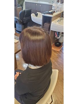ツヤイロ 島田店 お呼ばれヘアセット結婚式ハイライトミディアムヘアウルフ小顔
