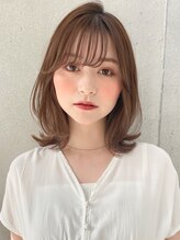 ラックバイエイム(LUCK by eim) ＊ボブウルフイメチェンハッシュカットブルーカラーフルバング