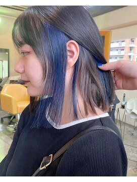 木村美容店 ［木村美容店］インナーカラー　ブルーカラー　グレージュカラー