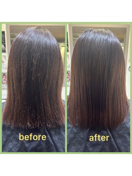 リリー 京都山科店(Lily) ボブ元通りの髪質へ