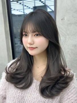 ビューブルー 亀戸錦糸町(VIEW BLUE) 美髪カールピンクブラウン韓国レイヤーロングセミディ顔周り前髪