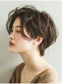 ☆オリーブグレーココアベージュ小顔クラゲヘアー/黒髪/髪質改善