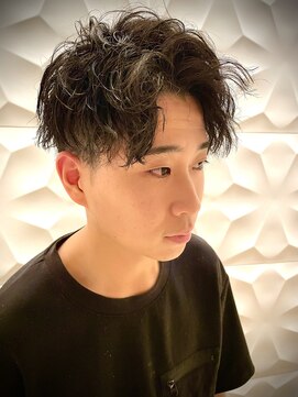 銀座マツナガ 浅草店 ソフトツイストスパイラルパーマ/ツーブロ/メンズパーマ/20代