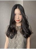 インナーカラー/ベージュ/韓国ヘア/イヤリングカラー