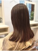 白髪染め白髪ぼかし大人かわいいミディアムショートボブ40代50代