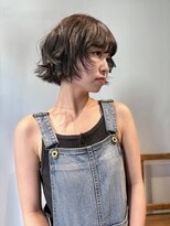 フェブミエル(fev miel) オリーブグレージュ　リップラインボブ