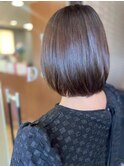 ボブ小顔見せ髪質改善うるツヤカラーケア