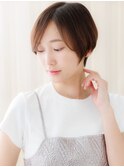 メンズライク小顔補正カット耳掛け丸みショートZ志木20代30代
