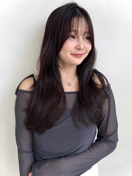 ザックラフィネ(ZACC raffine) レイヤーカット/縮毛矯正/ナチュラルブラウン/顔まわりカット