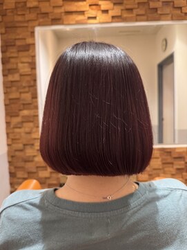 ボルドールビー×ボブヘアー