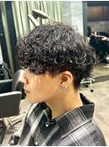 大分シャドウパーマメンズマッシュ波巻きパーマツイストパーマ