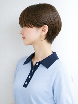 キビト(kibito) 丸みショート耳かけショートチョコレートダークブラウン