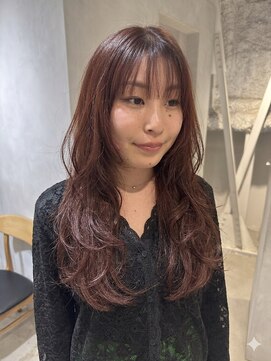 フォト 新宿(foto) ロングレイヤー/髪質改善/イメチェン/ピンクベージュ/前髪/