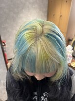 ルル(Lulu)&nbsp;ポイントカラーグリーンブルー