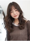 【Un ami】コテ巻き風レイヤーパーマ　大楽