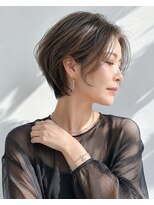 アッシュ 学芸大学店(Ash)&nbsp;ショートボブ/大人女性/グレーアッシュ/白髪ぼかし/脱白髪染め