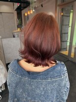 コアブラン 原宿 明治神宮前(CORE blanc)&nbsp;グラデーションカラーブリーチなしダブルカラーピンクカラー原宿