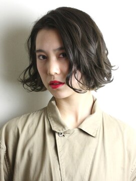 レンジシキチジョウジ (RENJISHI KICHIJOJI) アンニュイパーマボブ【RENJISHI KICHIJOJI 宮本】