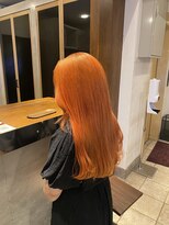 遊人 レン(REN) オレンジカラー_オレンジヘア_オレンジベージュ