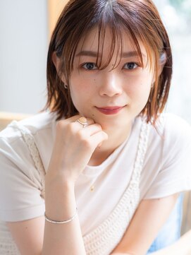 ベイルーム(BAYROOM by HONEY omotesando) 大人可愛い20代30代40代小顔耳かけボブ×チョコレートブラウン