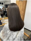 髪質改善ストレート×チョコレートブラウン