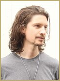 ハイライト波巻きアップバングツーブロックマッシュ束感ショート